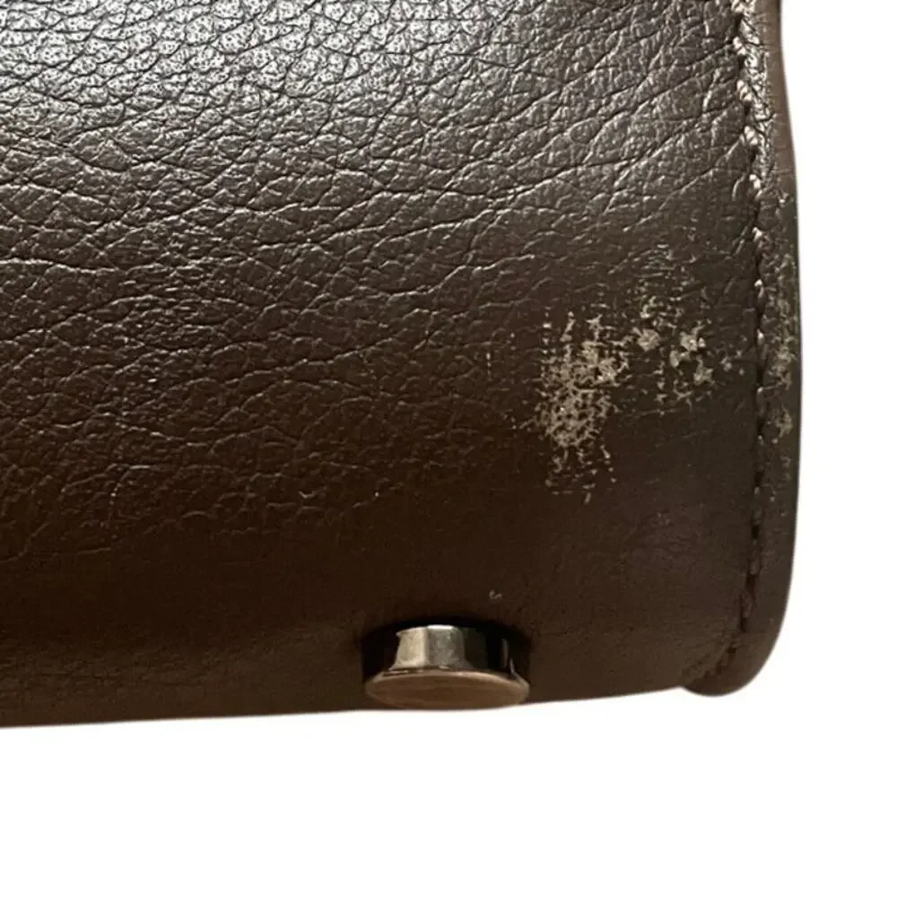 Everlane Italy Petra Bag Crossbody Leather Clutch Purse Brown/Grey Convertible
